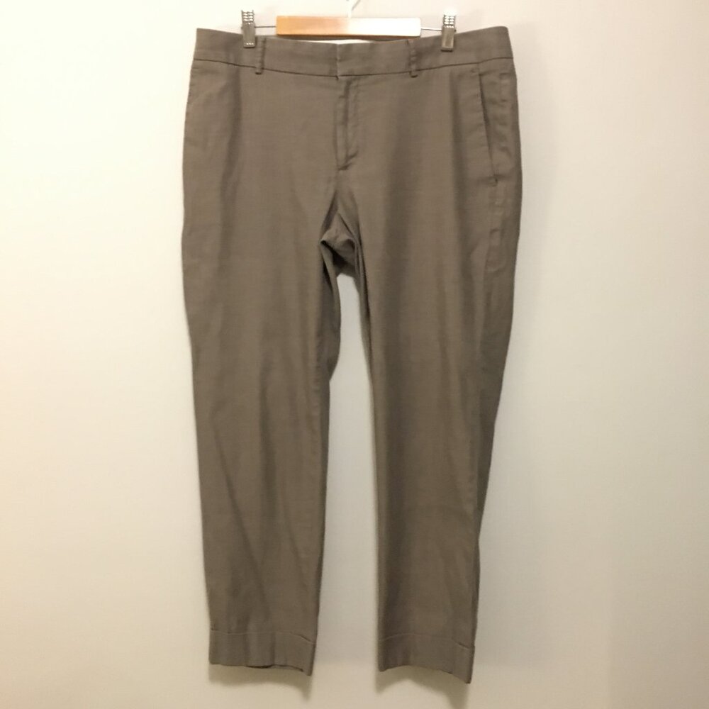 Banana Republic The Martin Fit Curvy Straight Leg Trousers Tan Pants 12